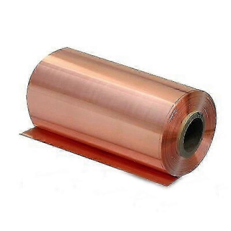 2025 1m 99.99% Pure Red Copper Metal Sheet Stainless Cu Metal Sheet Foil Plate Thickness 0.1/0.2/0.3 Mm Width 10/20/30/50/100/200mm