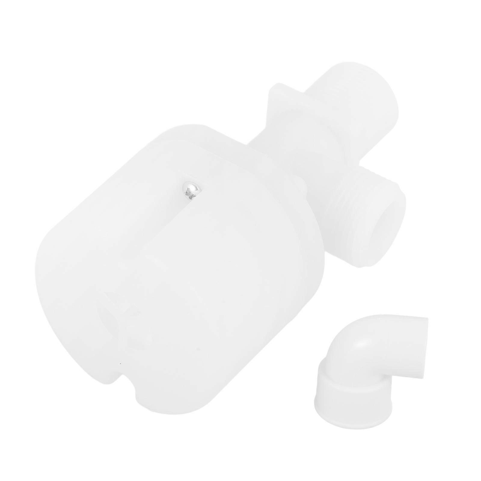 3/4 Inch Inlet Built in Inside Water Level Control 4 Inch Automatic Float for Water Tank Pool (White)