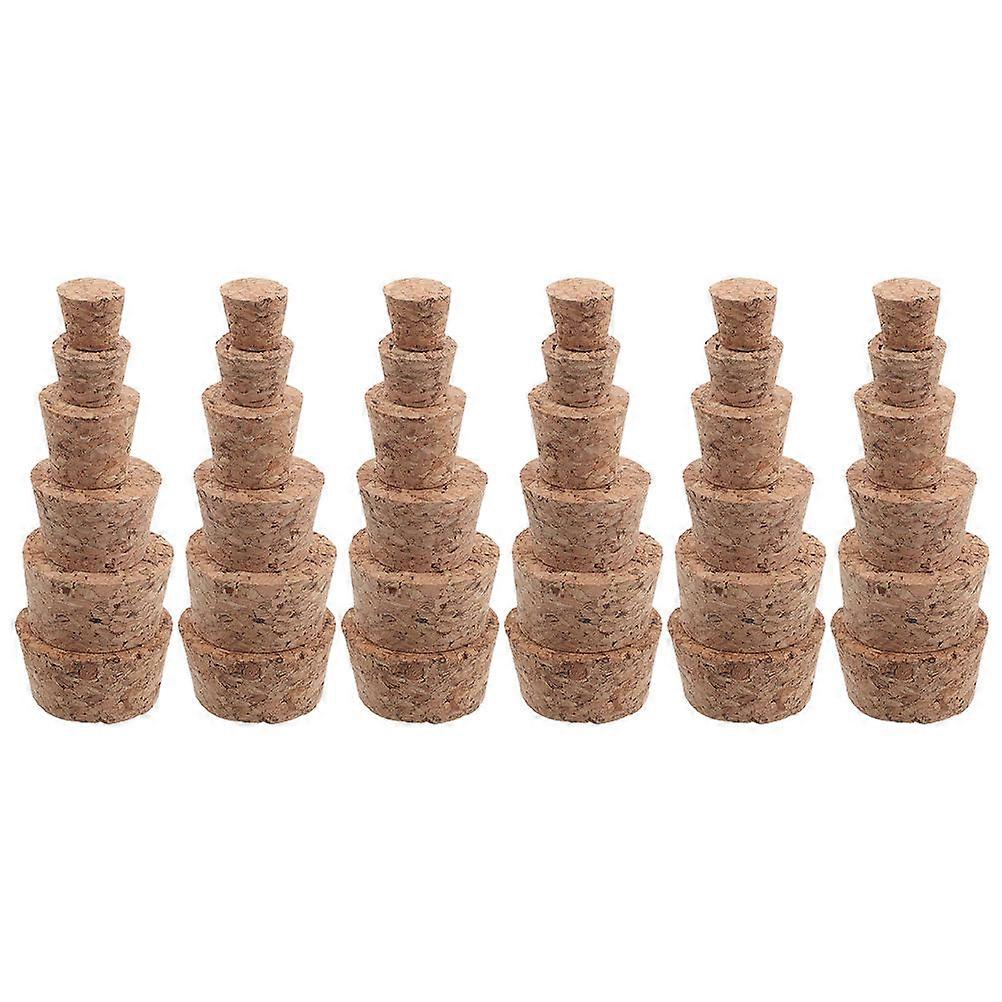 Tapered Stoppers For Diy Craft Projects Wood Plug Liquid Preservation 36Pcs