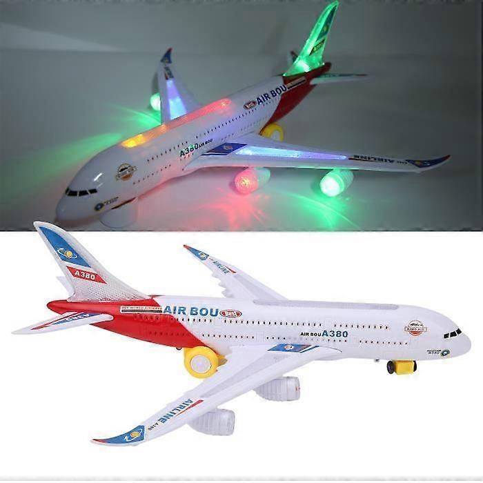 Electric Airplane Model Toy Airplane with Universal Wheel Design Environmental Protection Material WAN
