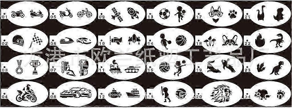 Hollow Face Painting Template Set for Boys