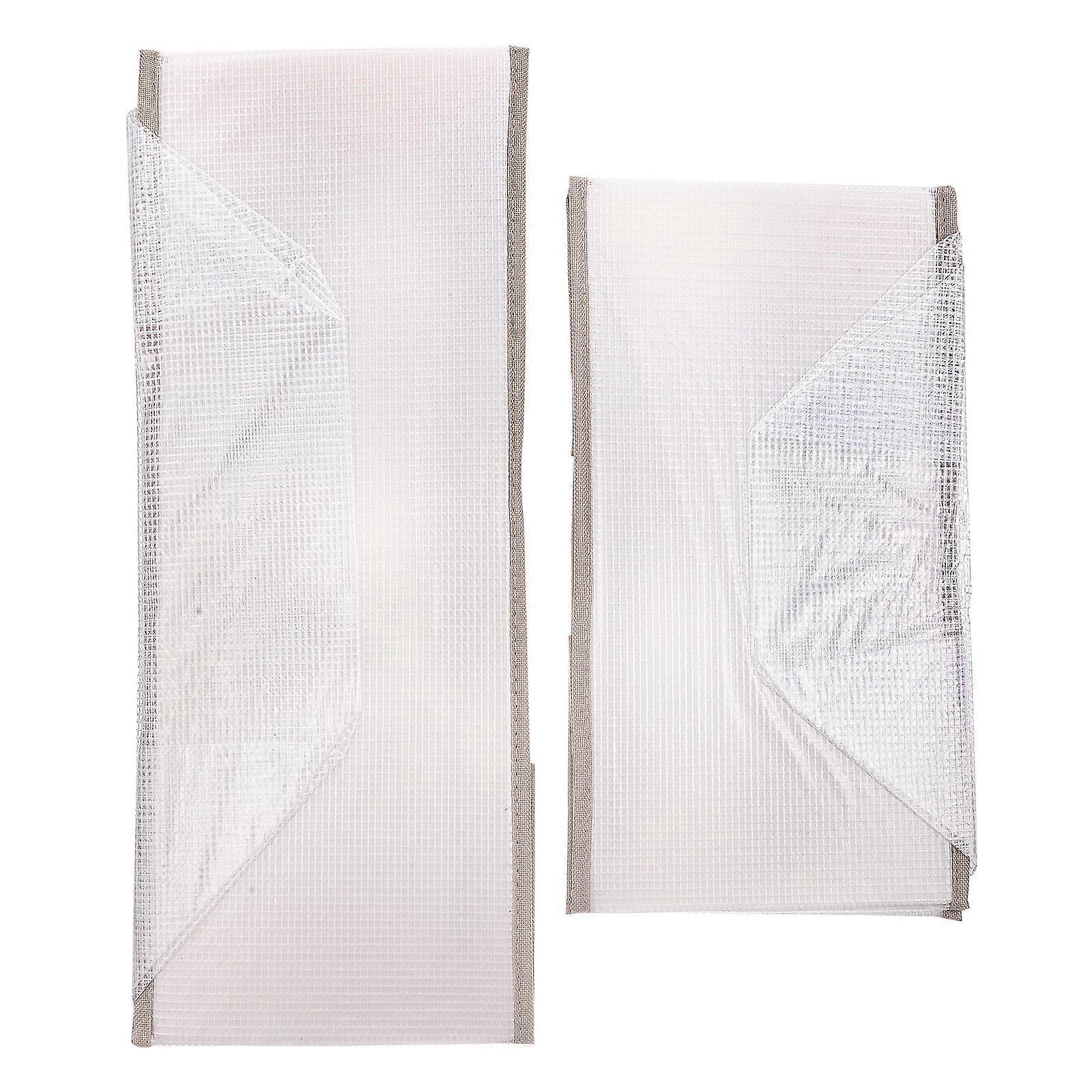 مجموعة صندوق تخزين مريحة 2 قطعة تخزين غسيل PVC لغرفة النوم 32X25X17CM مظهر بسيط