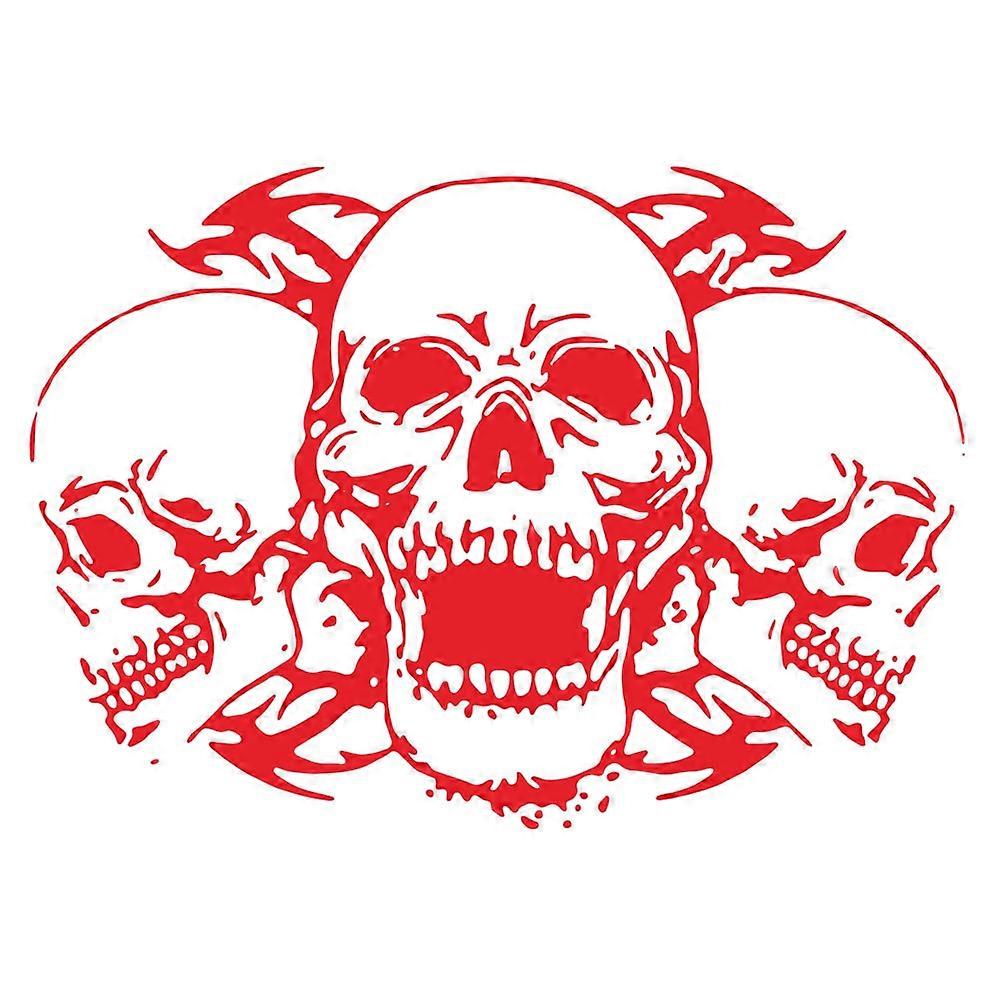 Moda Kafatası Araç Dekoru Su Geçirmez Araba Çıkartması 60x39x0.1 cm Araba Gövde Dekorasyonu için 1 Paket