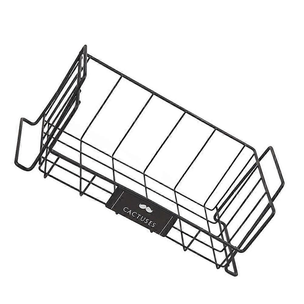 Golden Iron Storage Basket for Home and Breathable with Hollow Design 7x5.2x5.1 inches