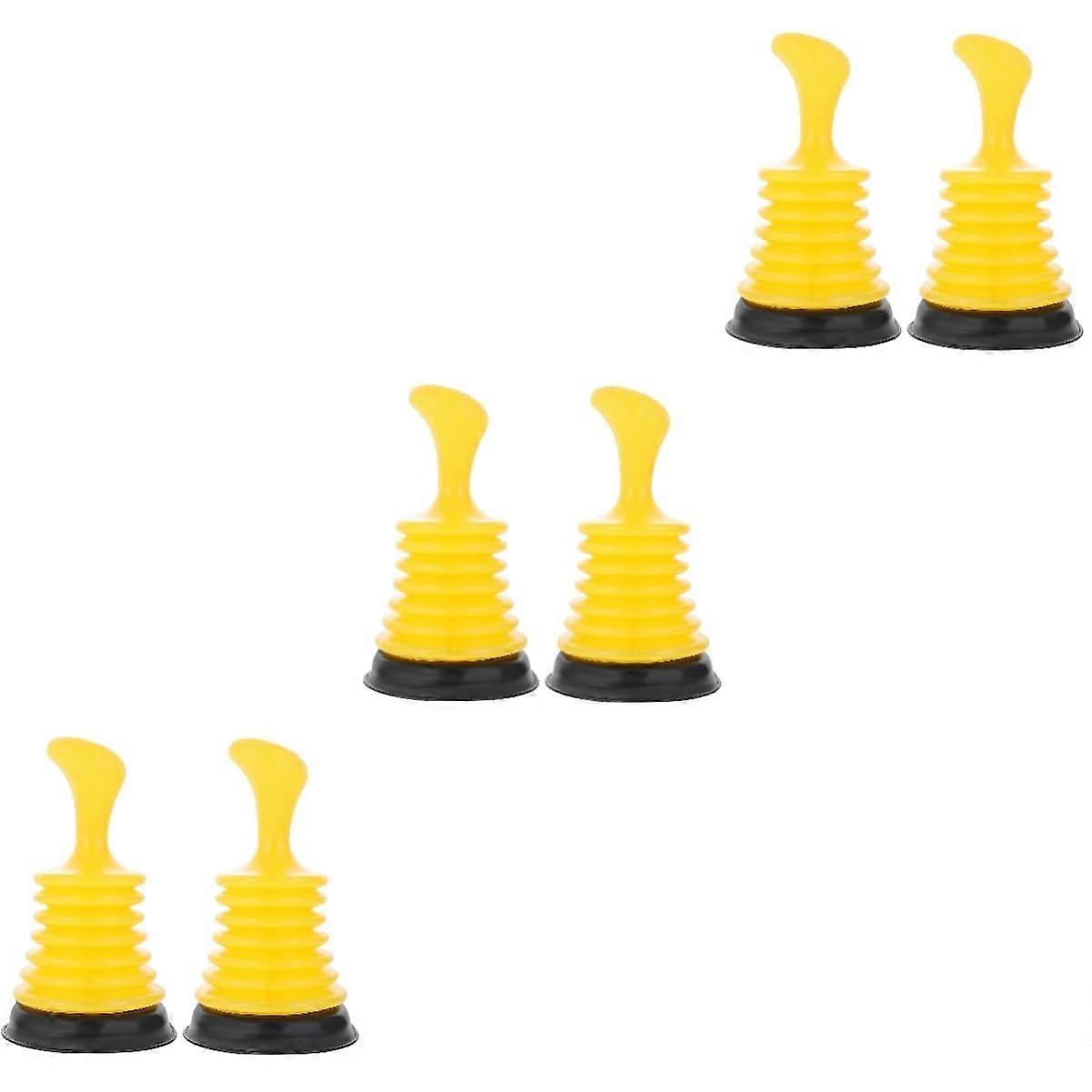 3 Pieces Drain Cleaner for Sink, Practical Plunger for Bathroom and Kitchen, Ergonomic Handle, Powerful and Durable for Home and Places, 2 Pack * 3
