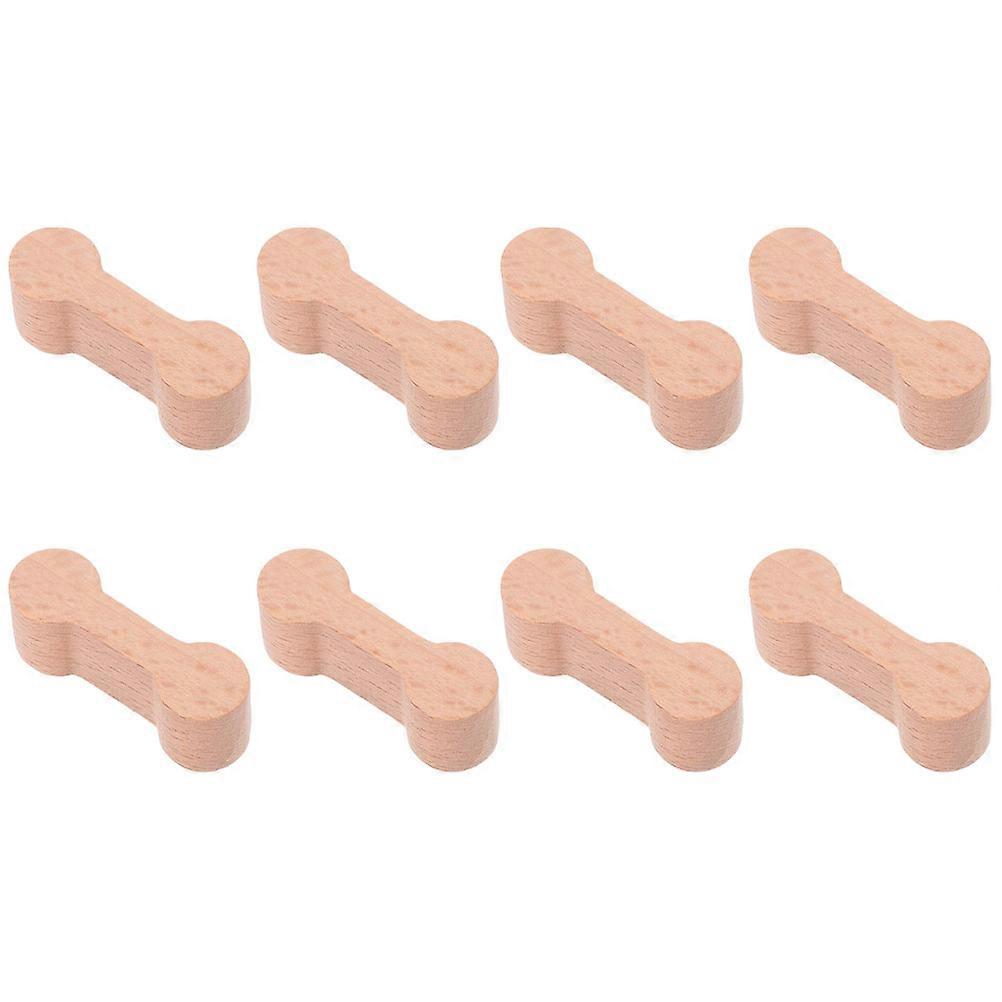 Wooden Train Track Connectors 8pcs Set – Sturdy Lightweight Adapters for Railway Play – Enhances Creativity and Motor Skills