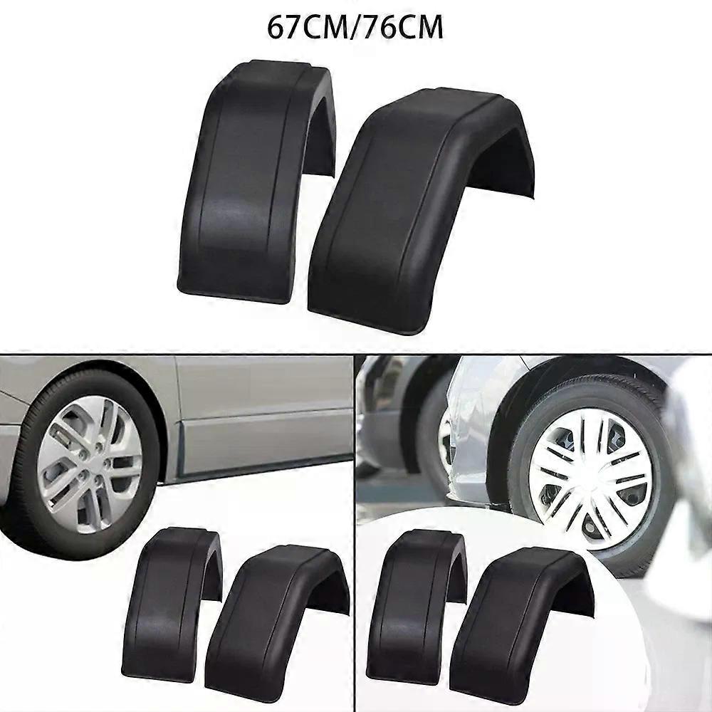 2x Plastic Trailer Wheels Mudguard Replacement Easily Install