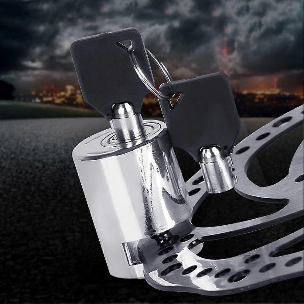 Robust security solution for motorcycles, alloy steel, disc brake lock with keyless function