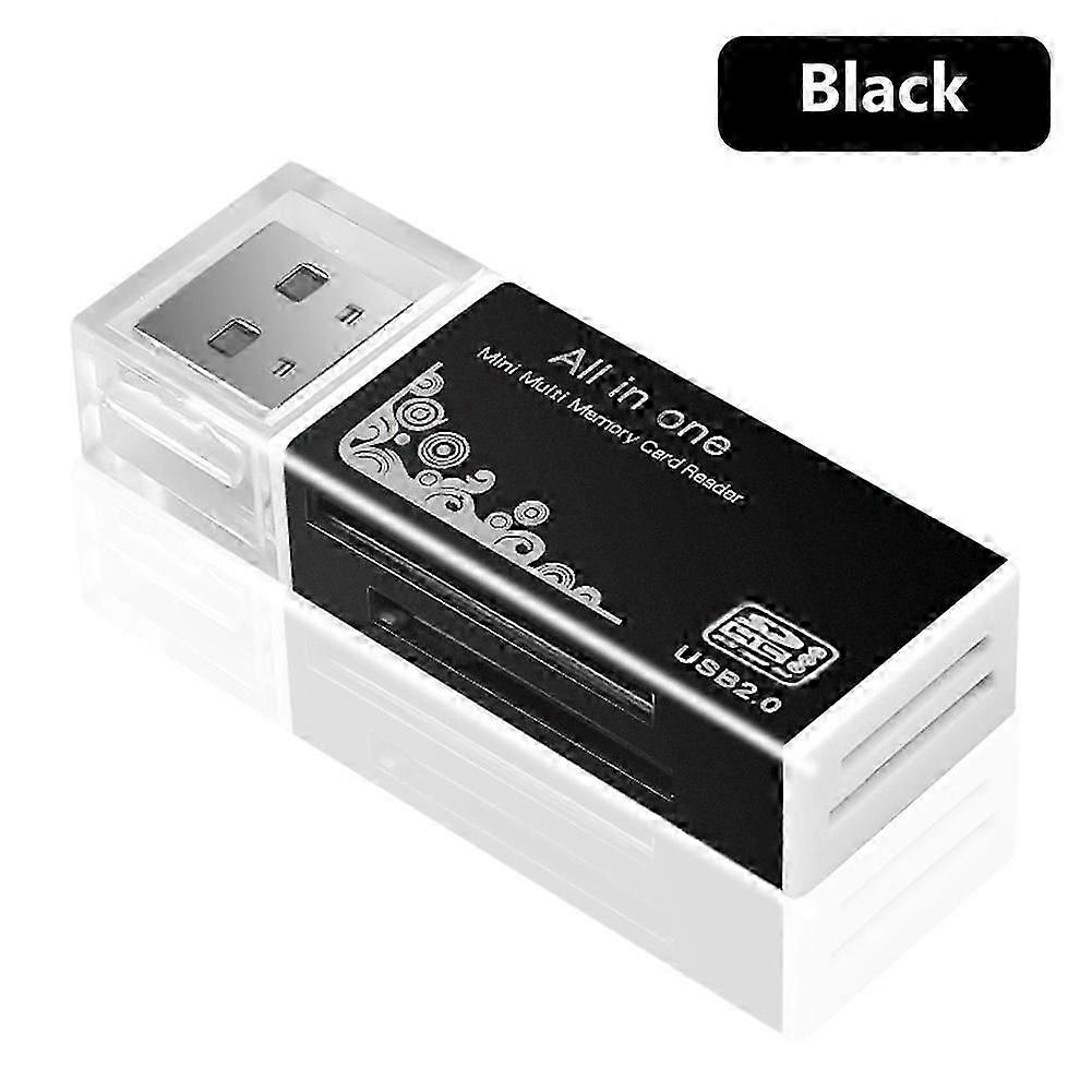 Micro SD card reader adapter 4 in 1, SDHC, MMC, USB, T-Flash memory, M2, MS Duo, USB 2.0, 4 locations