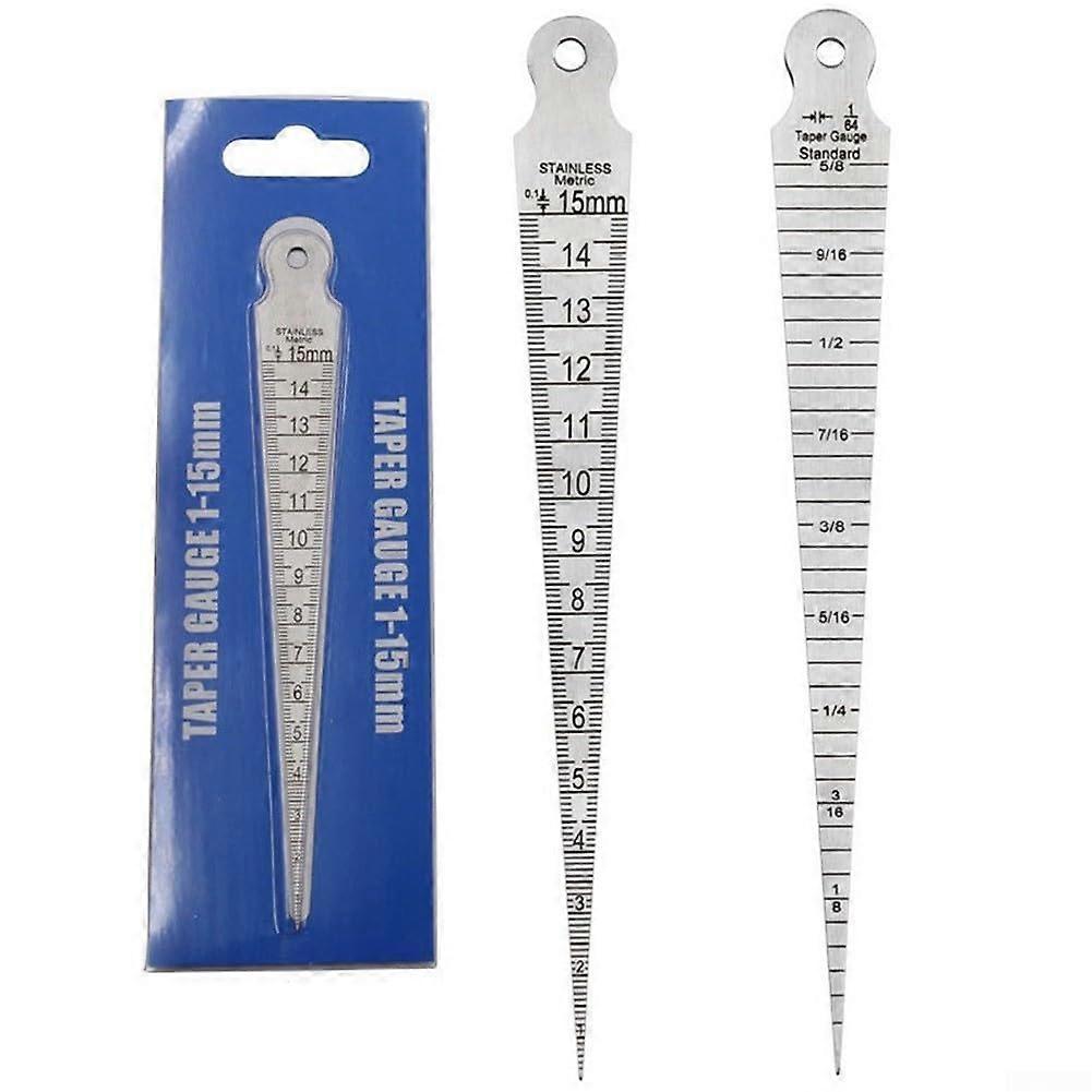 Measuring tool, 115 mm, wedge gap gauge made of stainless steel (2 mm)