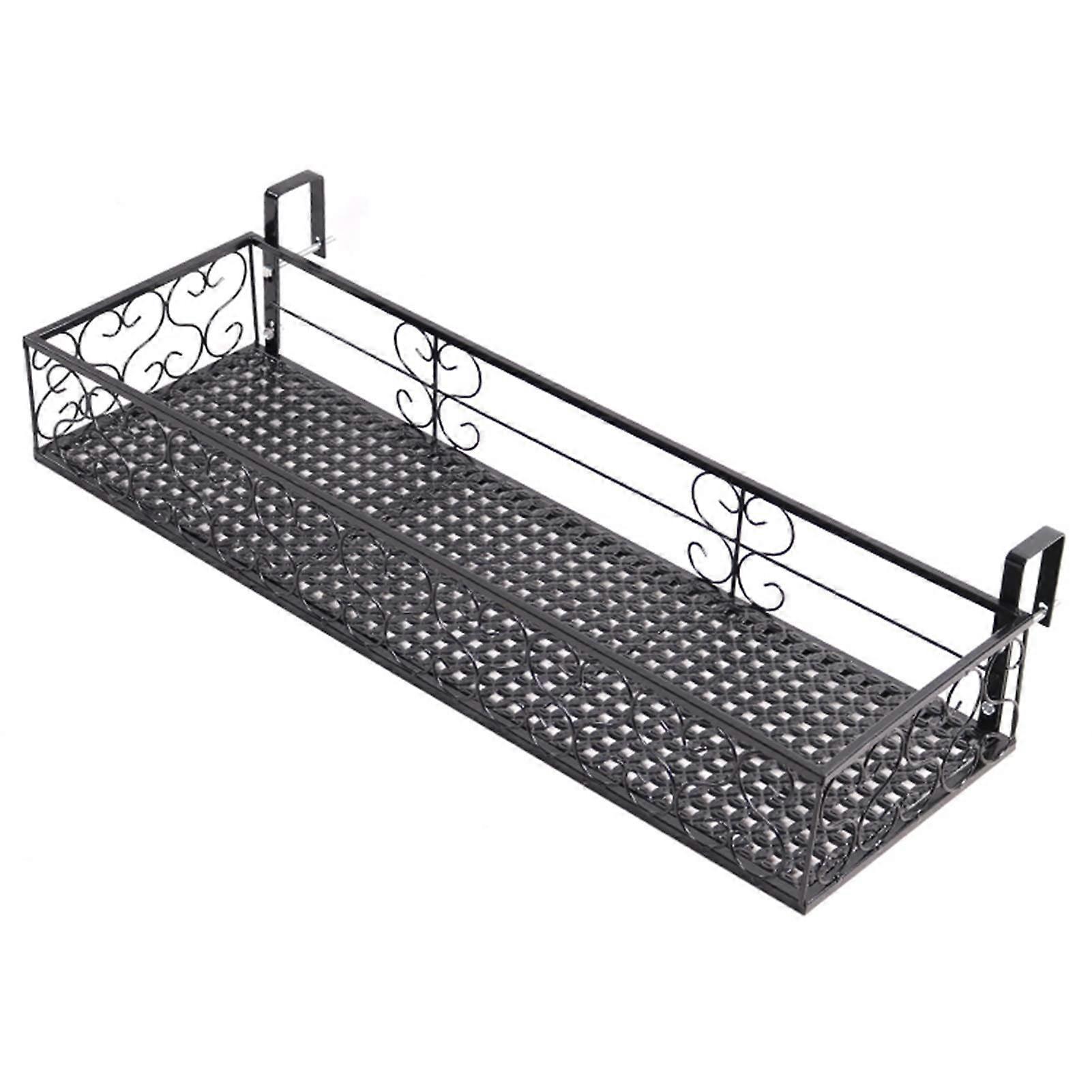 Balcony railing flower pot shelf, terrace railing hanging flower pot shelf, suitable for home and hotel