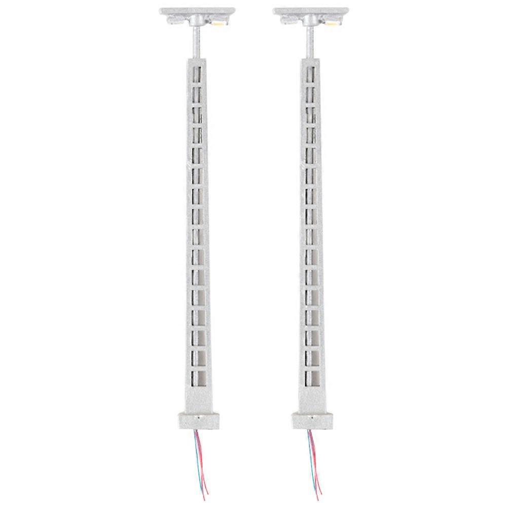 Model Railroad Lights 2Pcs For Mini Scene Decoration Train Model Ornament Compact Size Enhance Atmosphere