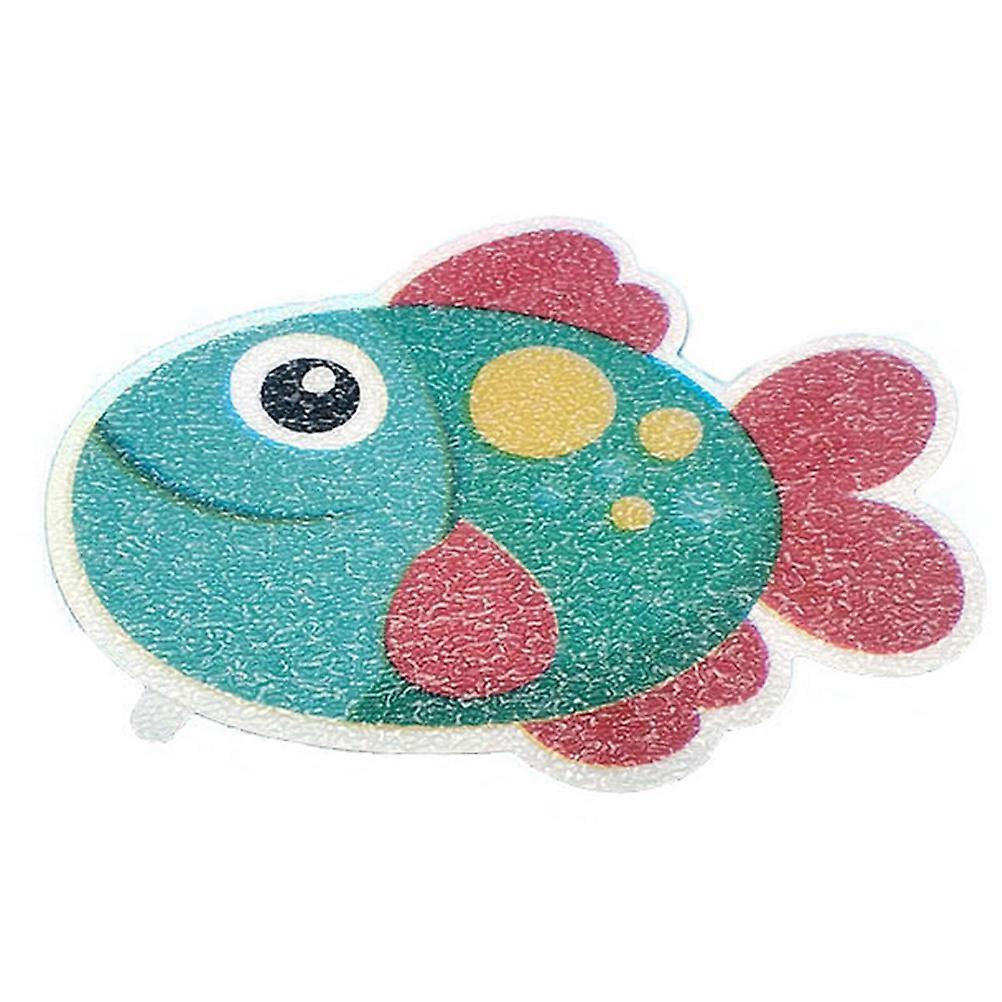 PEVA製の子供用漫画の魚のデザインバスタブステッカー滑り止めバスデカールの色の詰め合わせ5個