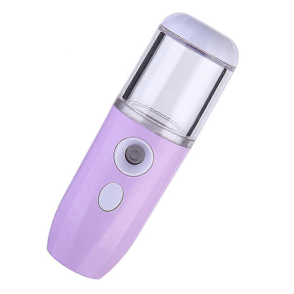 Here's a refined and professional product description for the **1PC Portable Nano Facial Mister Handheld Hydrating Steamer (Purple)**:
**1PC