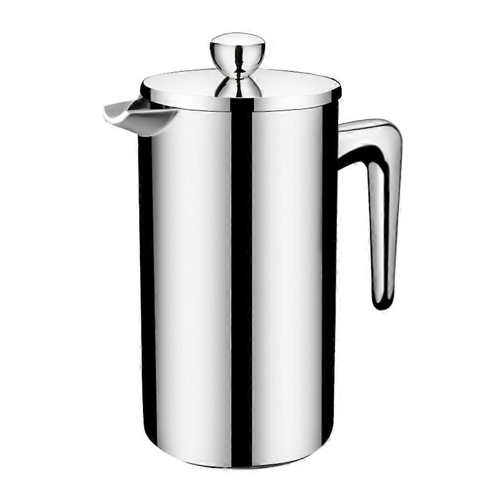 Hand Brewed Coffee Pot Beverage Storage Household Multi Function Silver 1Set