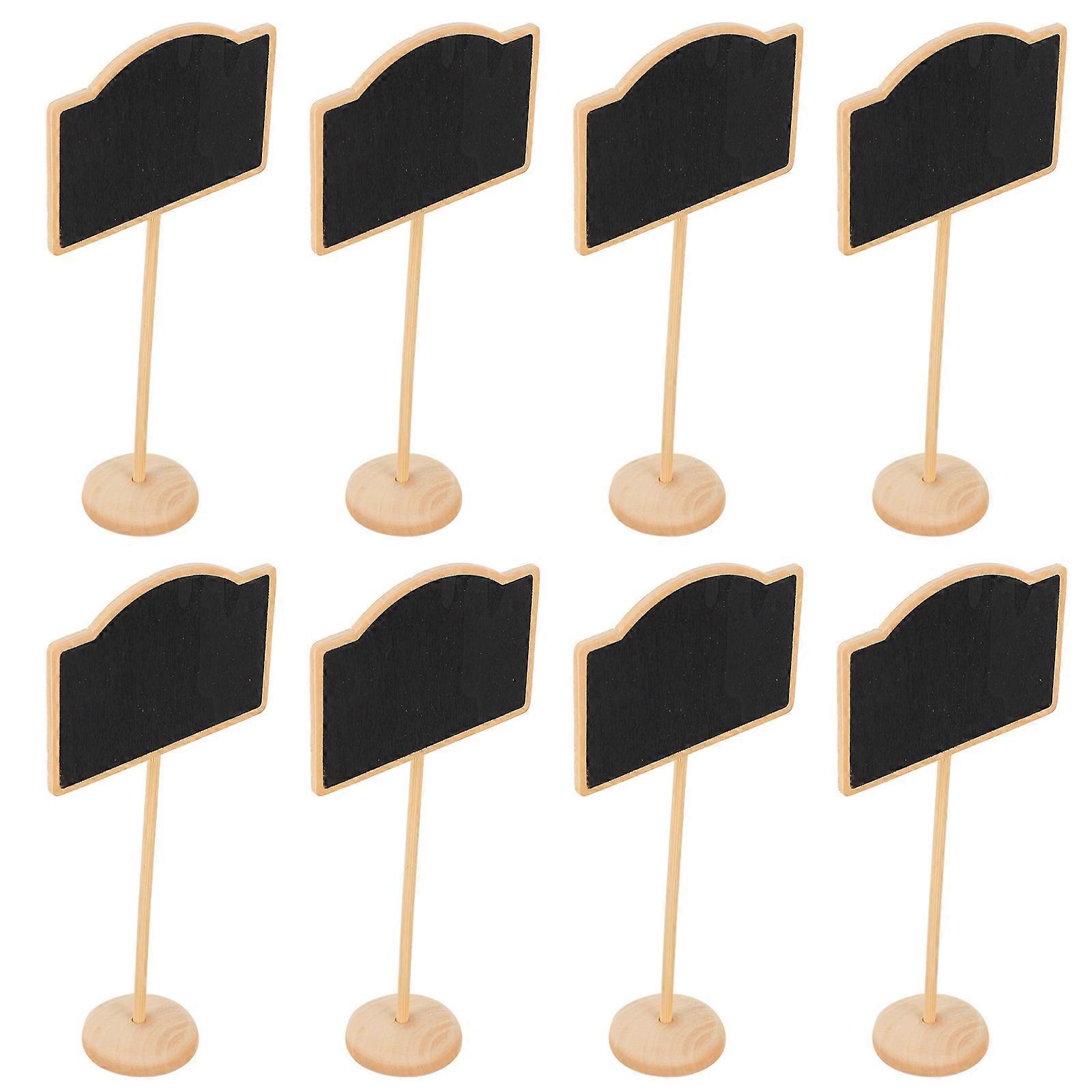 Mini Blackboard Sign 10Pcs For Home And Use Arch Shape Black Color Simple Design Perfect For Leaving Messages And Drawing Pictures