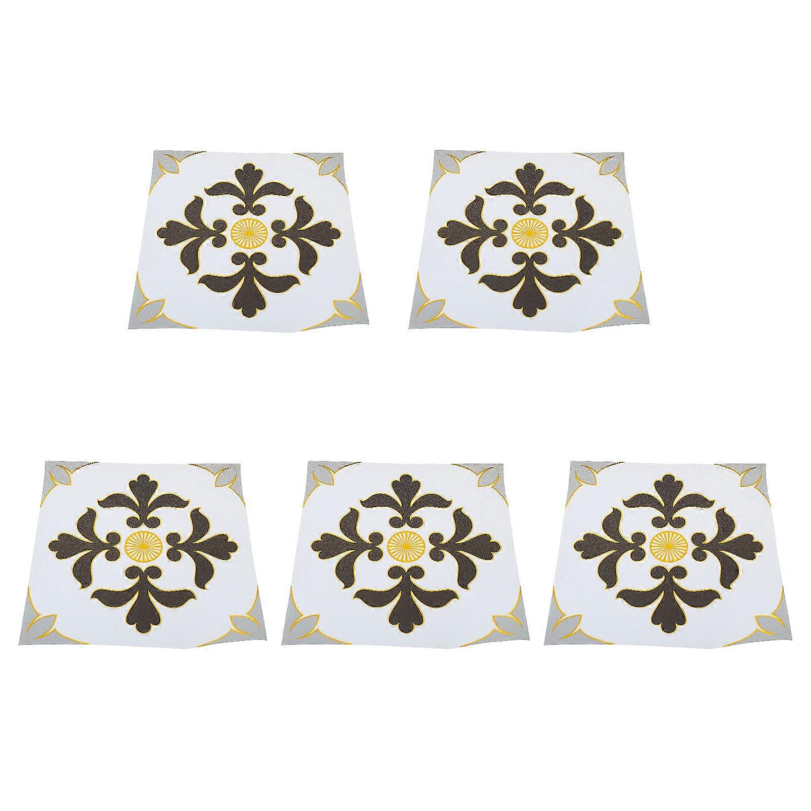 Decorative Tile Stickers For Bathroom 20X20cm Assorted Color Waterproof 5 Sheets