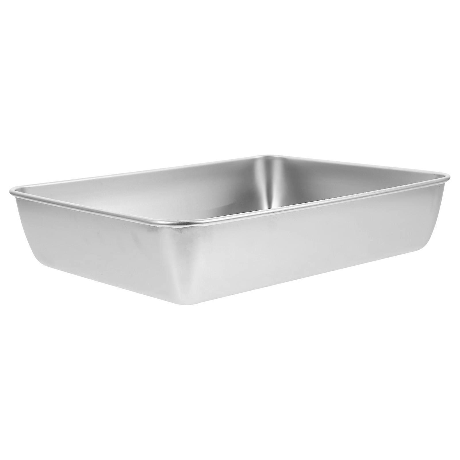Bread Baking Pan Multi-Functional Tool Rectangle 25.80X20.40X5.20CM 1Set