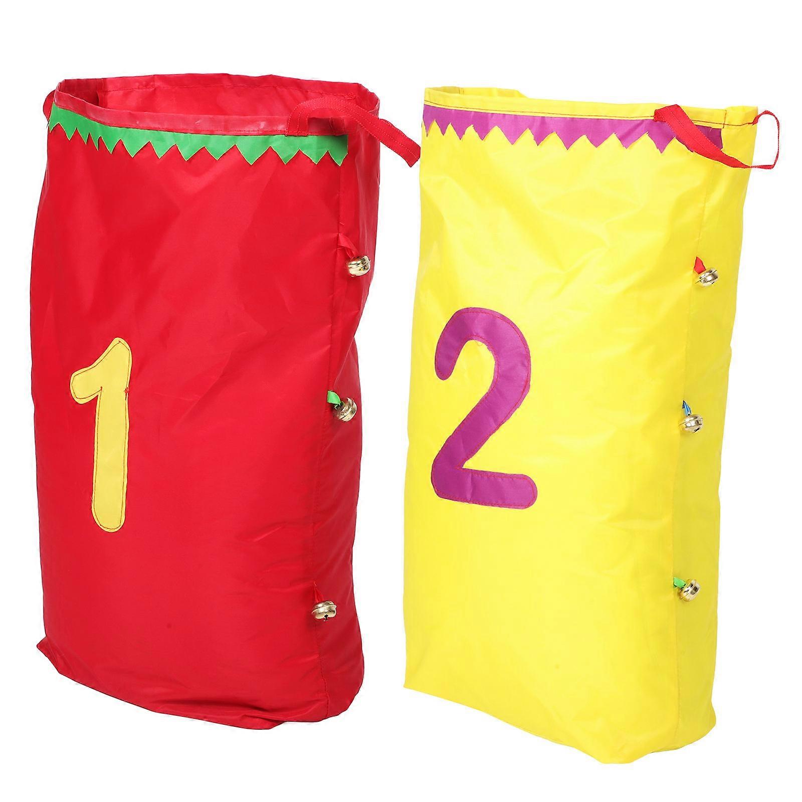 2pcs Lightweight Jumping Sack Race Bags for Outdoor Fun – Interactive Game Prop for Adults, Carnival Party Entertainment, Strengthens Parent Child
