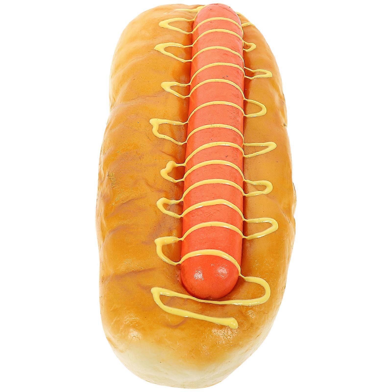 Realistic Fake Hamburger Model for Decor Made of PU Perfect for Play and Photo Props Small Size Lightweight