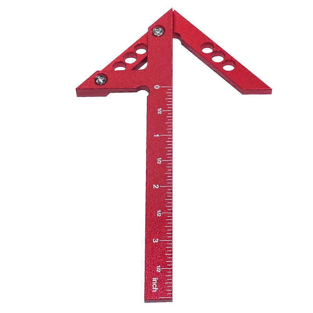 Center Scriber Vertical Line 45° Angle Gauge Marking Compass Aluminum Alloy Woodworking Measuring Ruler Carpenter Accessories Imperial