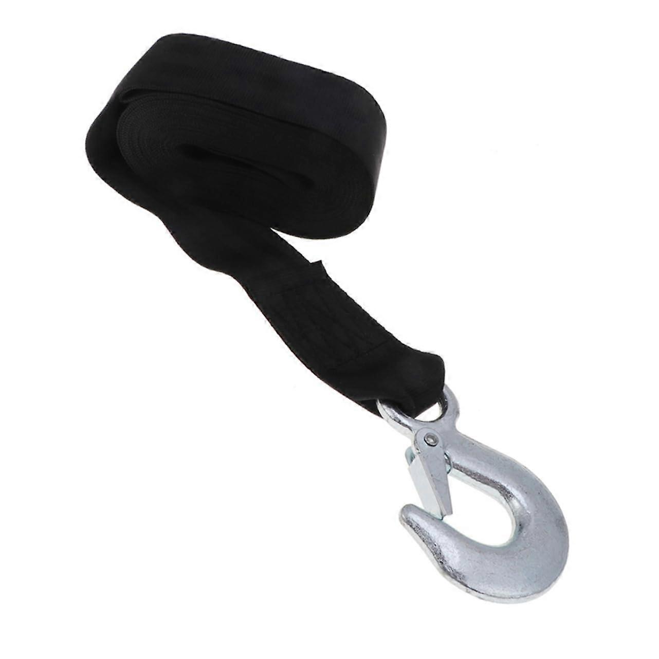 performance tow straps with hooks, portable winch rope for cars, trailers, SUVs. Durable webbing, quickrelease hook.