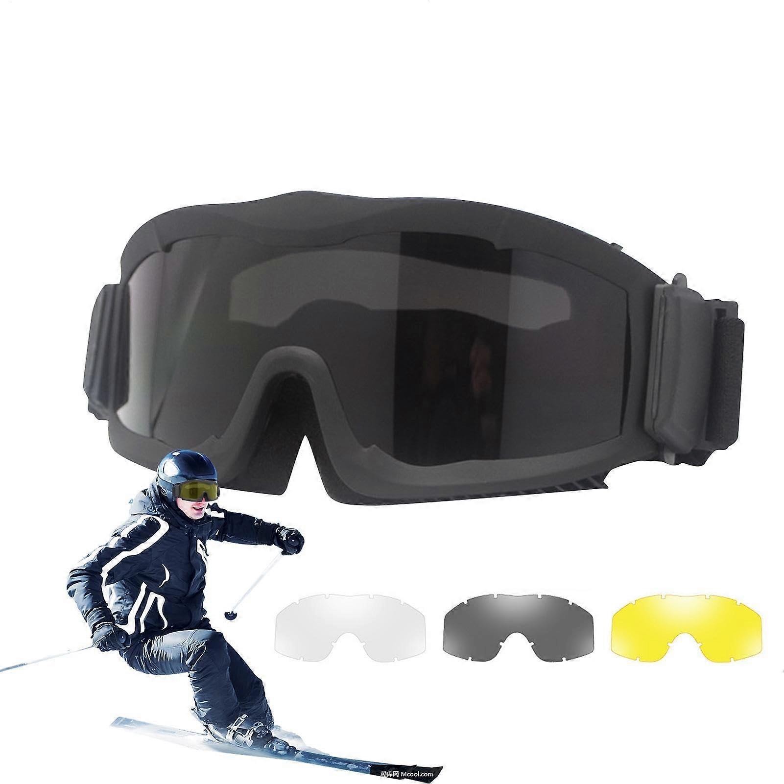 Generic Soft Air Goggles – Windproof, Dustproof, AntiFog  Work Goggles, Protective Goggles for Snowmobile, Motorcycle