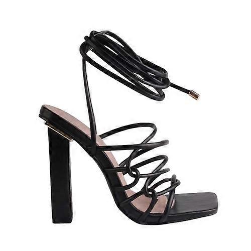 No Doubt Womens/Ladies Strappy Leather High Heels