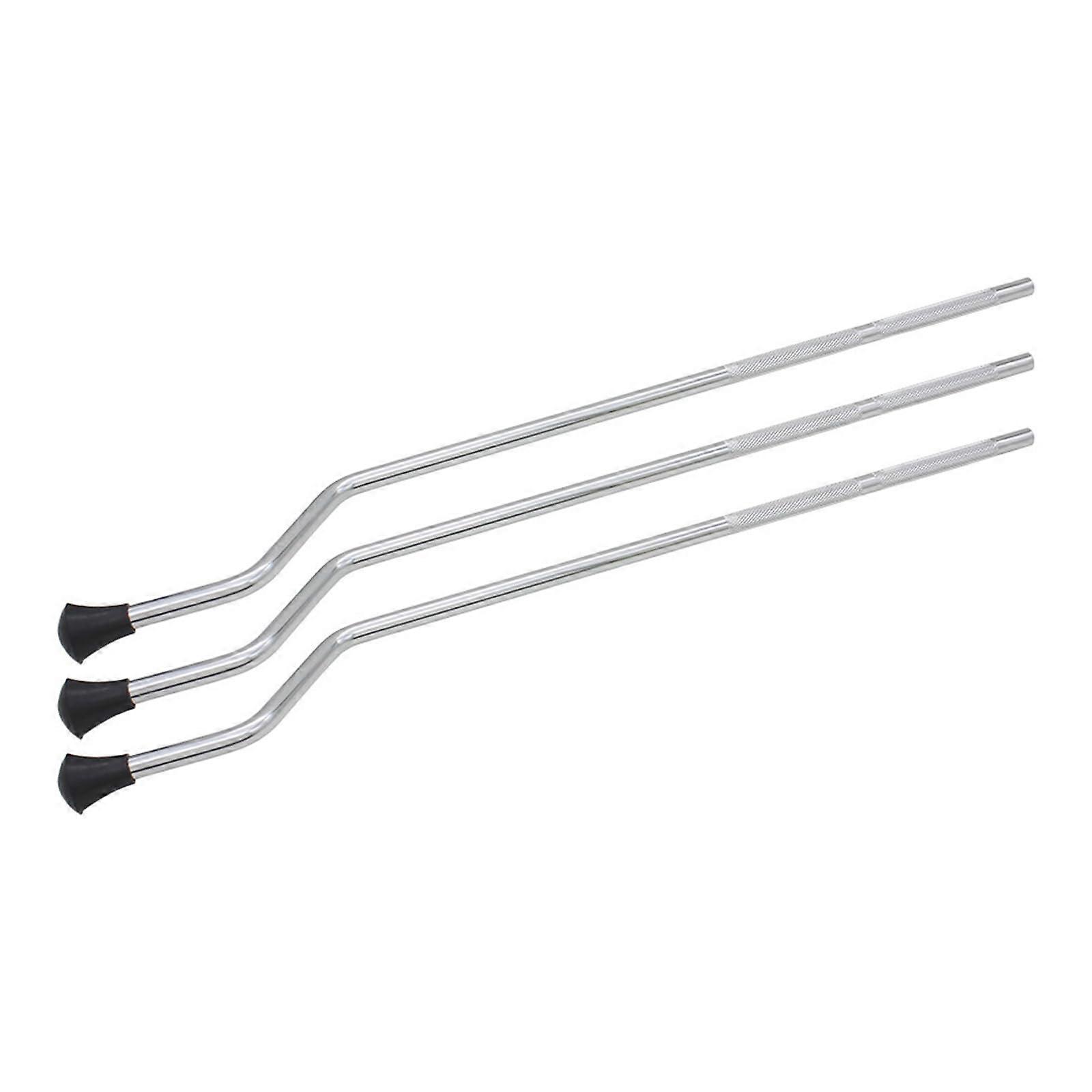 3-Piece Metal Drum Leg Set, Replacement Drum Legs for Secure Positioning, Compatible with Standard Drum Kits