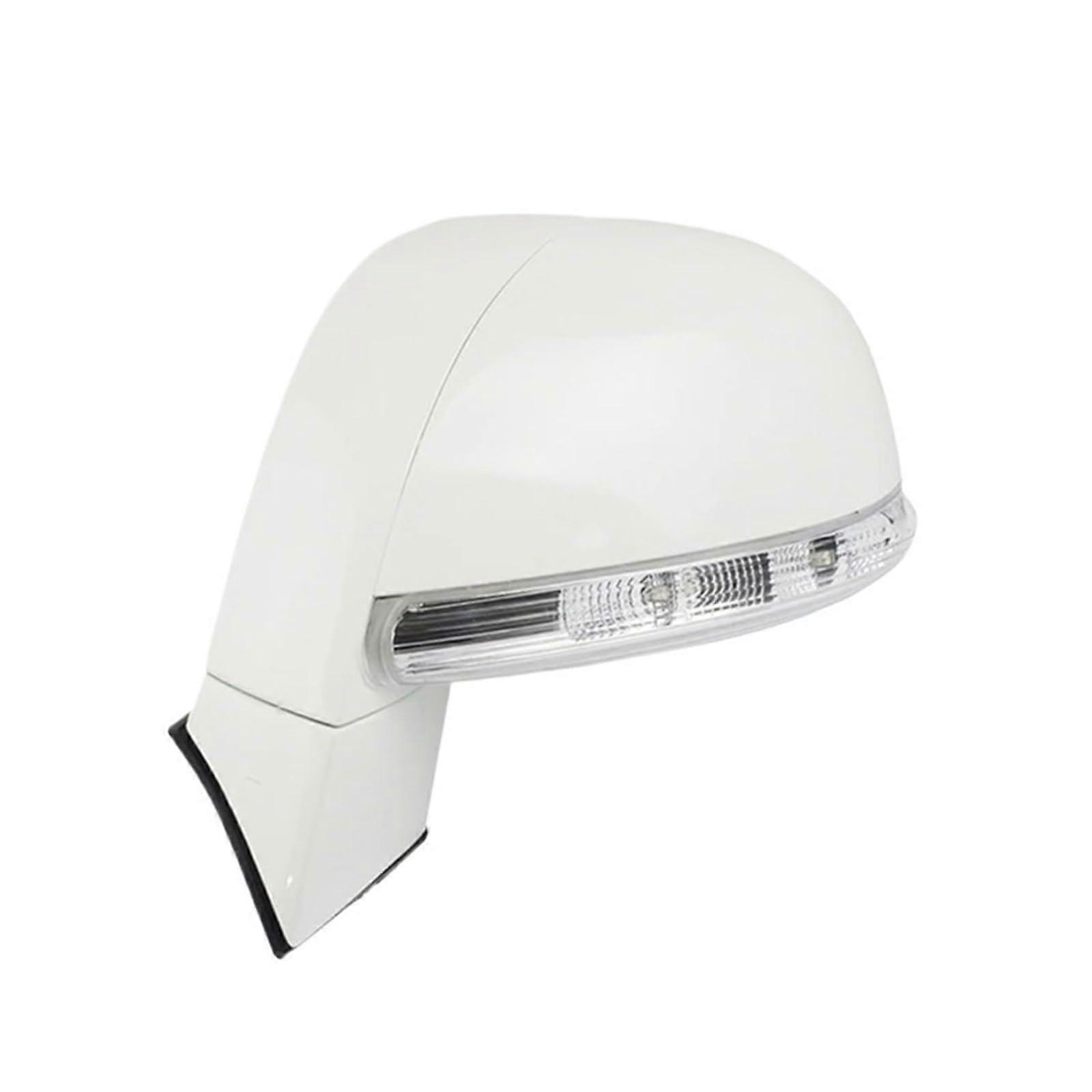 Chevrolet Captiva Left Side Mirror Assembly Compatible with Models 2008-2017, 6 Pins, White Color, OEM 96818101 96818102