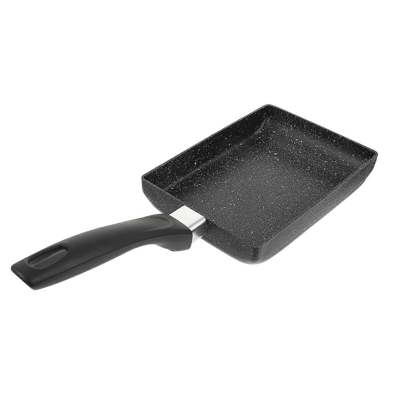 Non Stick Square Frying Pan 1pc Lightweight Breakfast Pan for Eggs Steaks Pancakes Compatible with Induction Electric Hobs