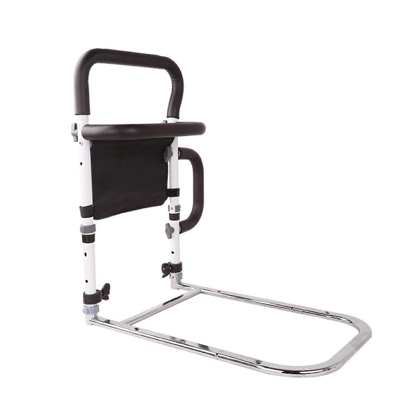 Bed Rail For Elderly And Adults, Adjustable Height, Carbon Steel Bed Guard With 3 Handles And Carry Bag, Stand Up Aid