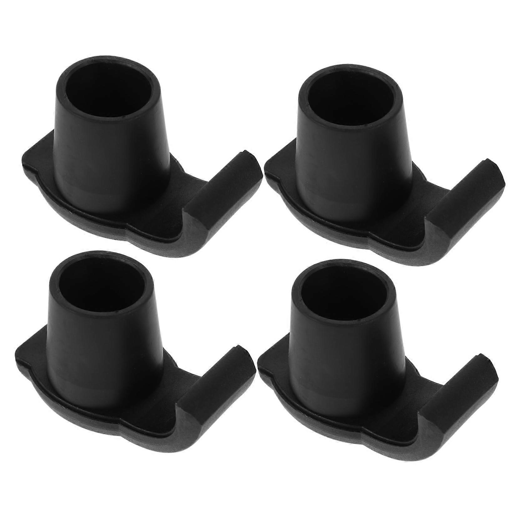 4 Pack Walker Accessories - Nylon Black Feet Pads for Folding Walkers, Compatible with Standard and Adjustable Walkers