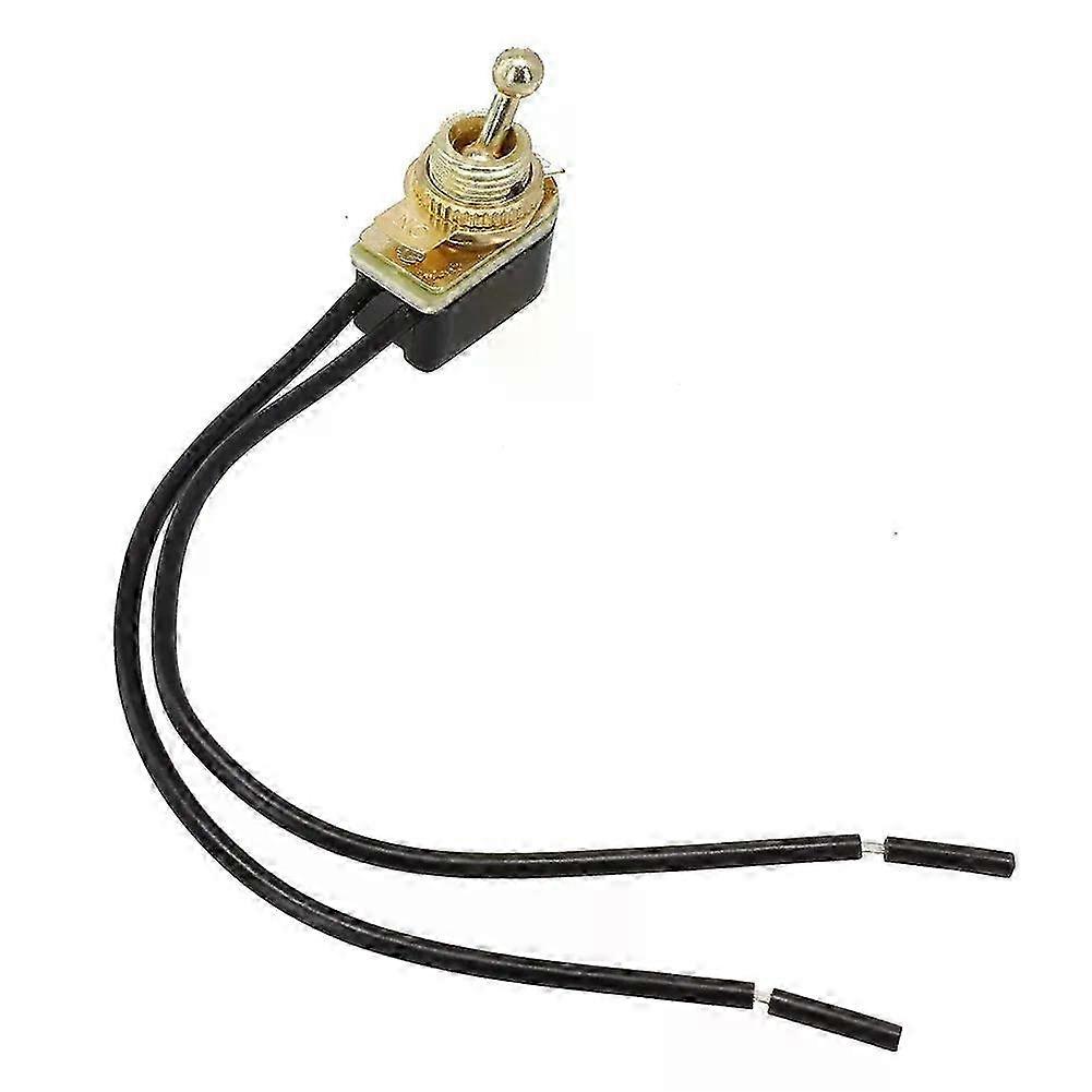 AC 250V 6A Toggle Switch On-Off Prewired Toggle Switch SPST Rocker Switch Wire Leads For Car Dash Boat hwy