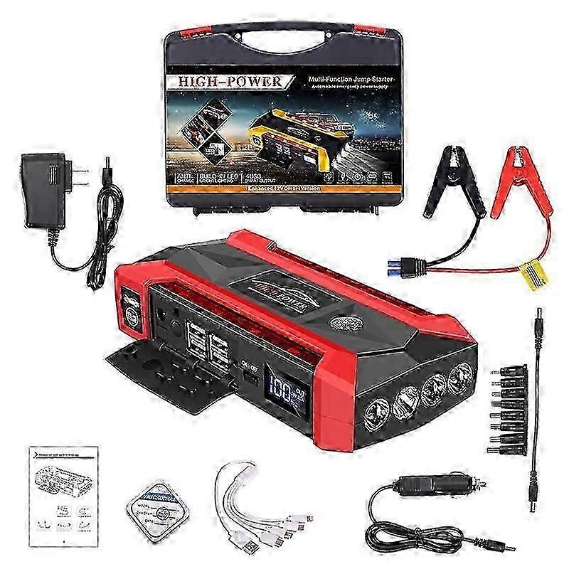 30000mAh Încărcător portabil de amplificare a bateriei auto Mobile Power Jump Starter 2000A Peak Cur