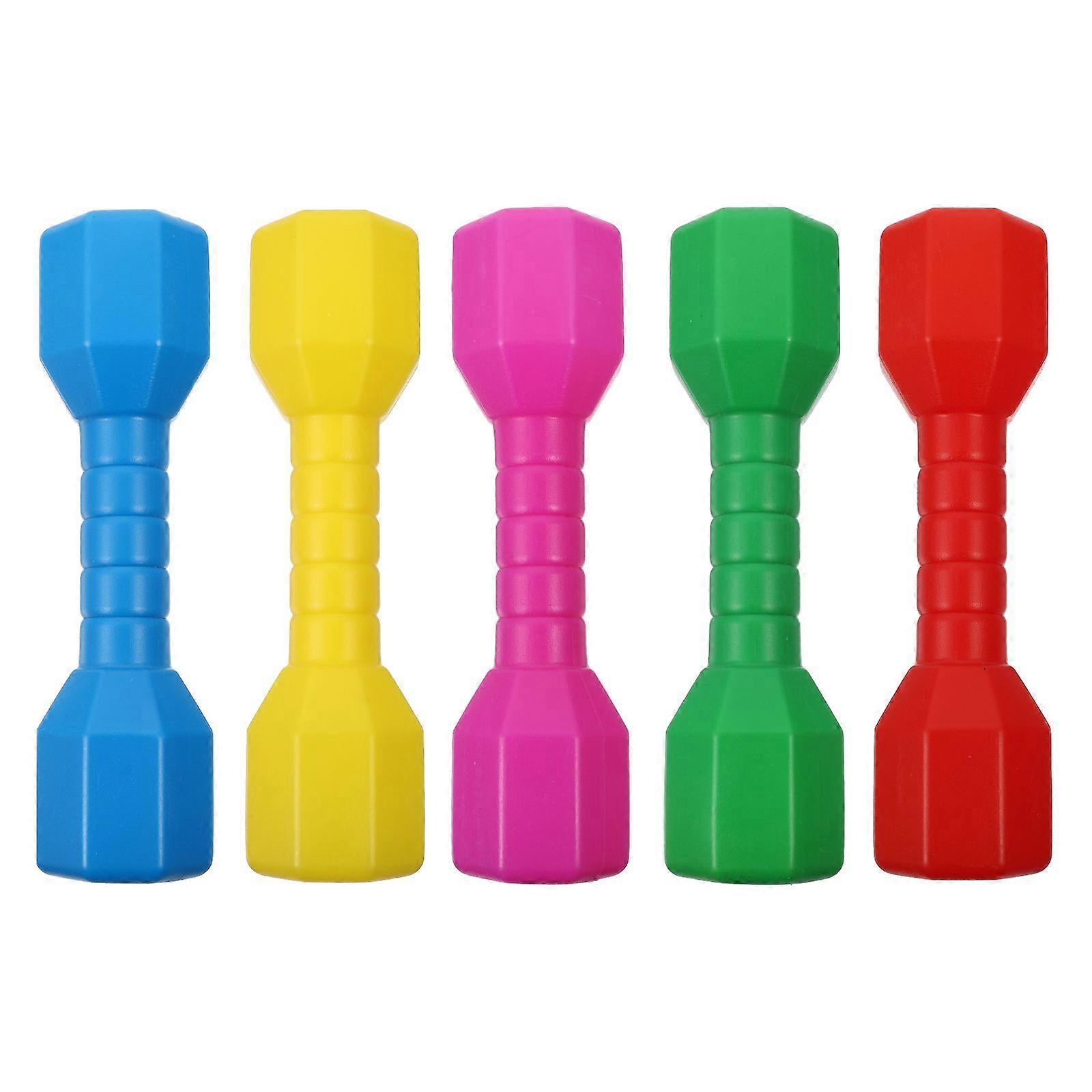 5 PCS Dumbbell for Kid Plastic Hand Dumbbell Kindergarten Sports Equipment