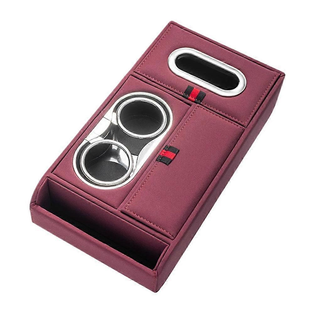 Center Console Organizer Armrest Storage Box with Cup and Phone Holder