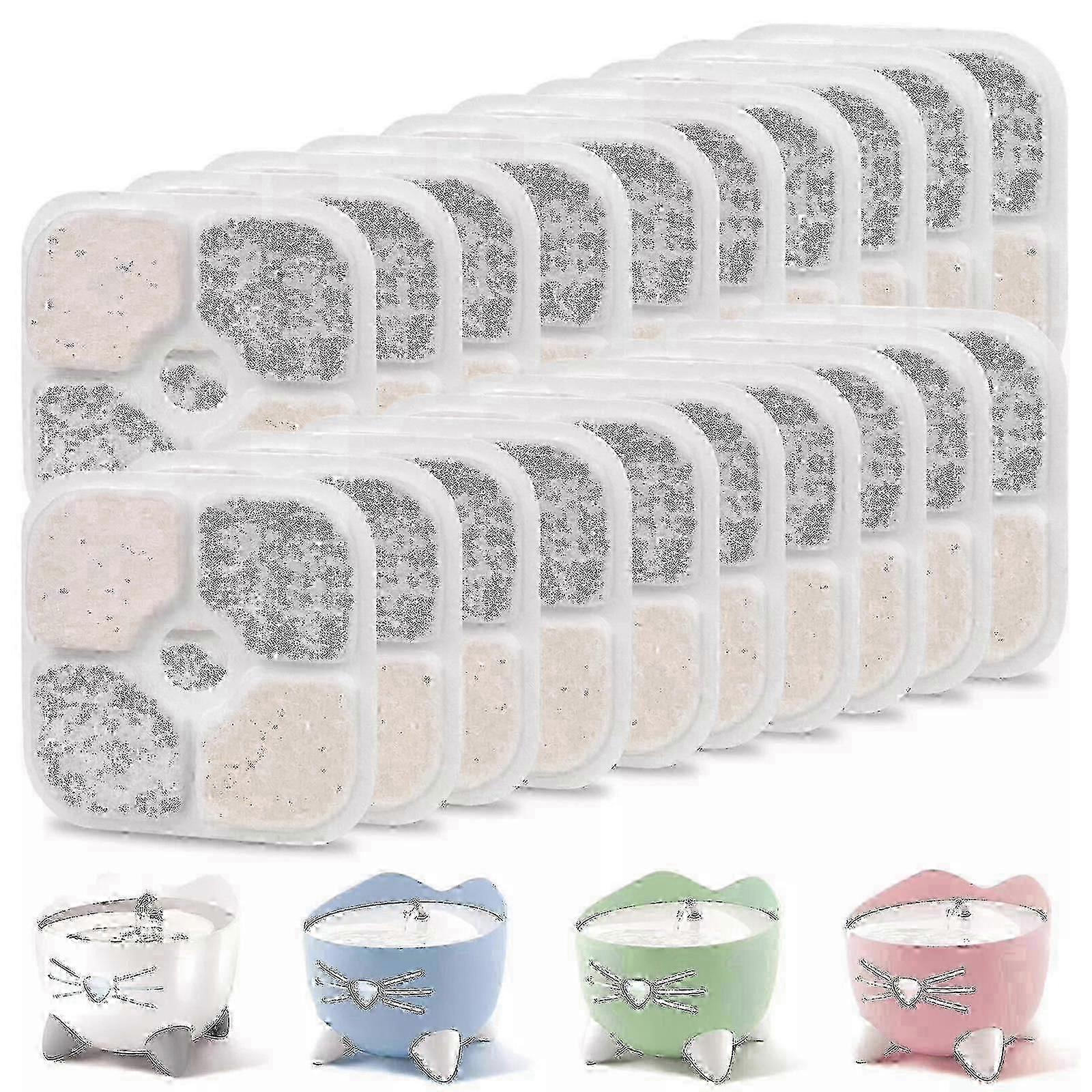 Catit PIXI Trinkbrunnen Ersatzfilter - 20er Pack für Frischwasser