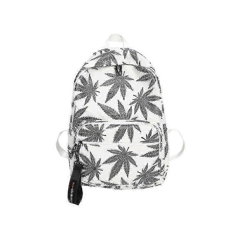 Maple Leaf Print Backpacks For Girls