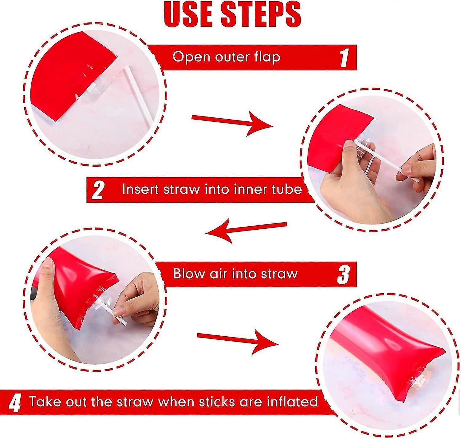 Thunder Sticks Ομαδικό πνεύμα Boom Sticks Cheering Noise Makers Πλαστικό πνεύμα μαζορέτας