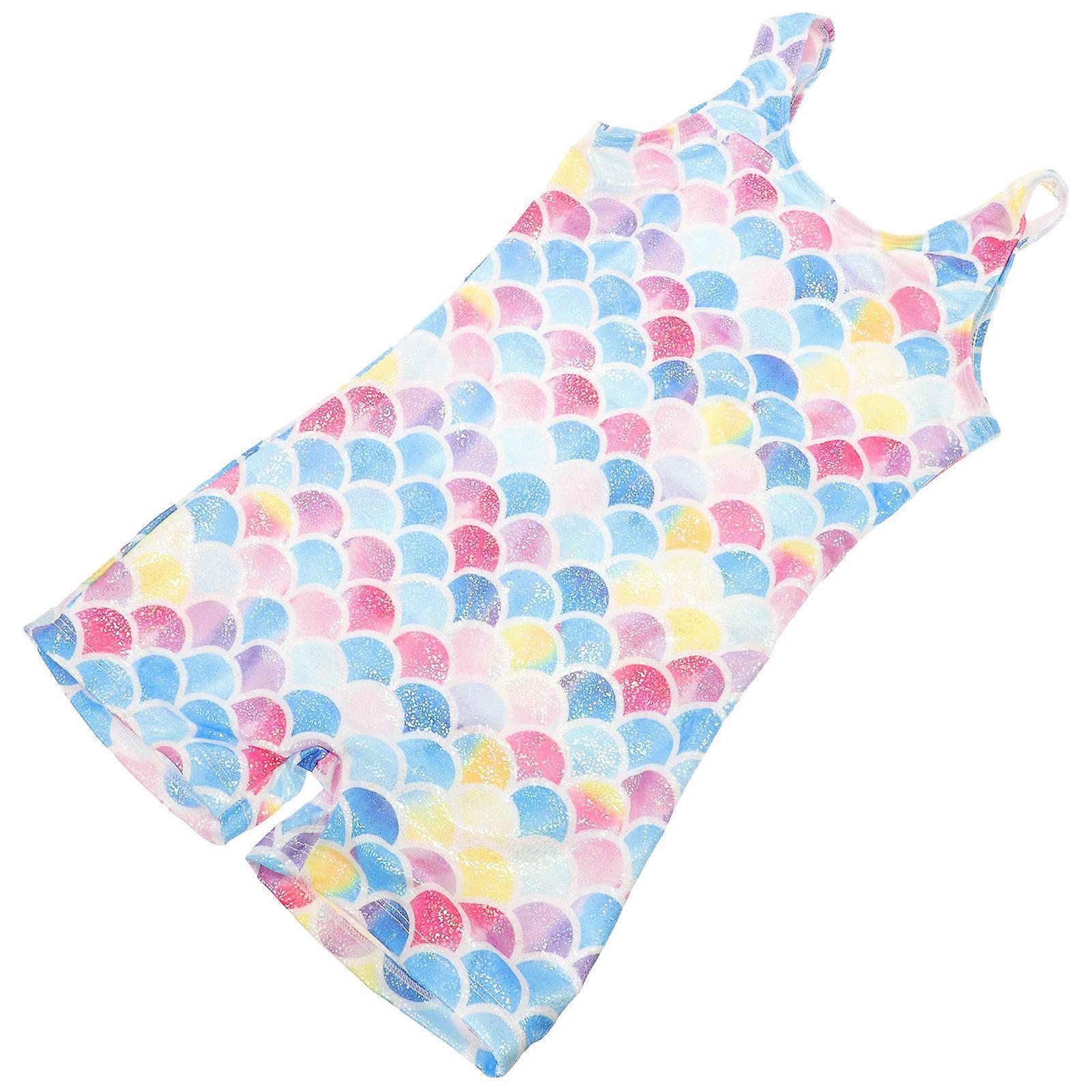 Here's a refined product description for a **Gymnastics Leotard with Unicorn Mermaid Design**, suitable for use in listings, marketing, or product