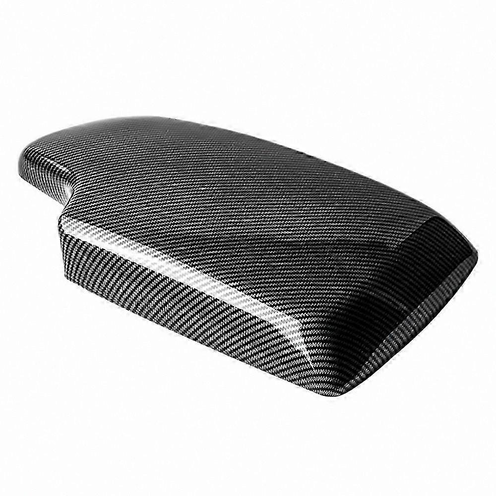 Carbon Fiber Style Armrest Panel Trim for Car Center Console 2013-2019 Compatibility with Multiple Series Models