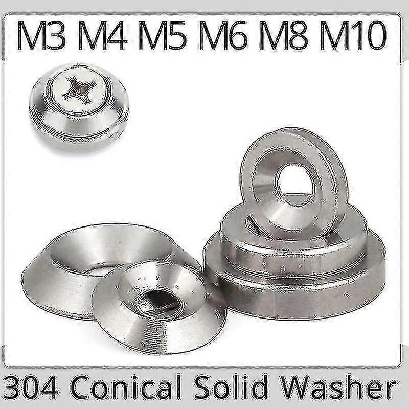 Podkładki stożkowe z stożkowym ze stali nierdzewnej (M3 / M4 / M5 / M6 / M8 / M10)b