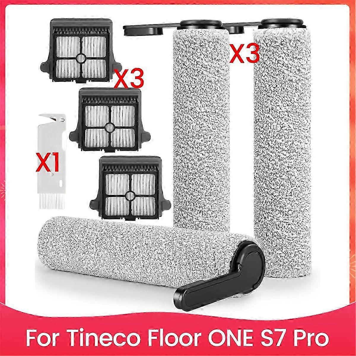 Replacement Roller Brush and Hepa Filters for Floor ONE S7 Pro Cordless Vacuum Cleaner