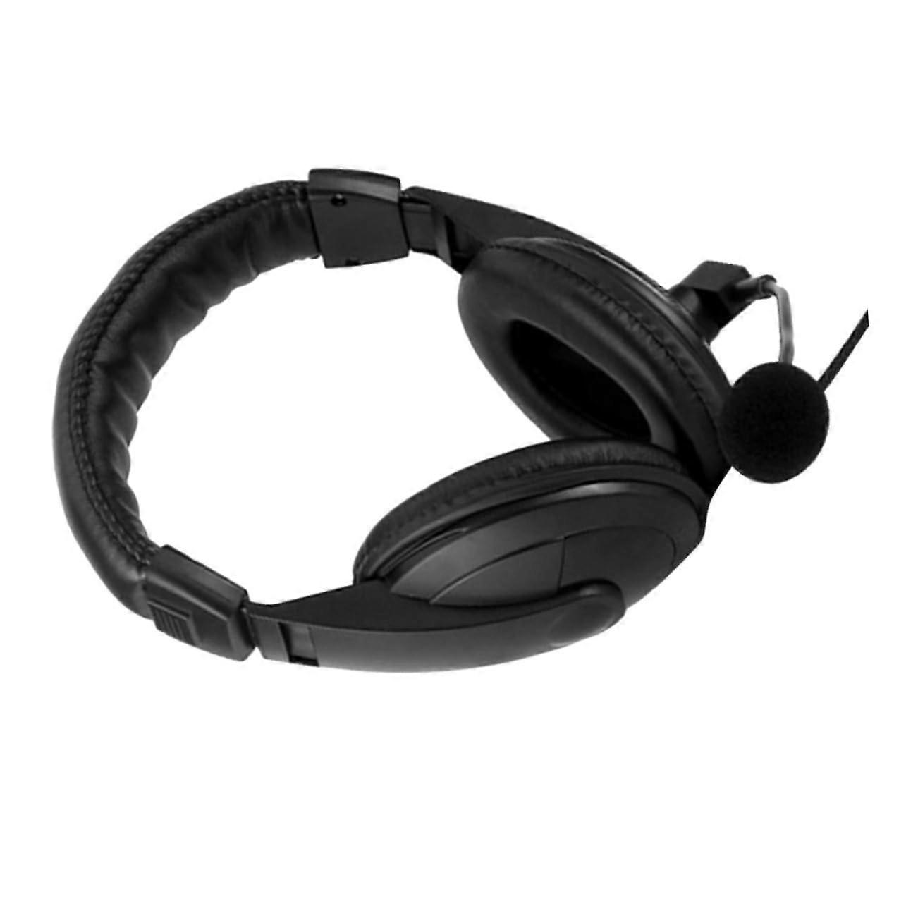 Stereo Headset for PC Laptop - Wired Gaming Headphones with Microphone, No Driver Required, Comfortable Fit, Adjustable Noise Cancellation