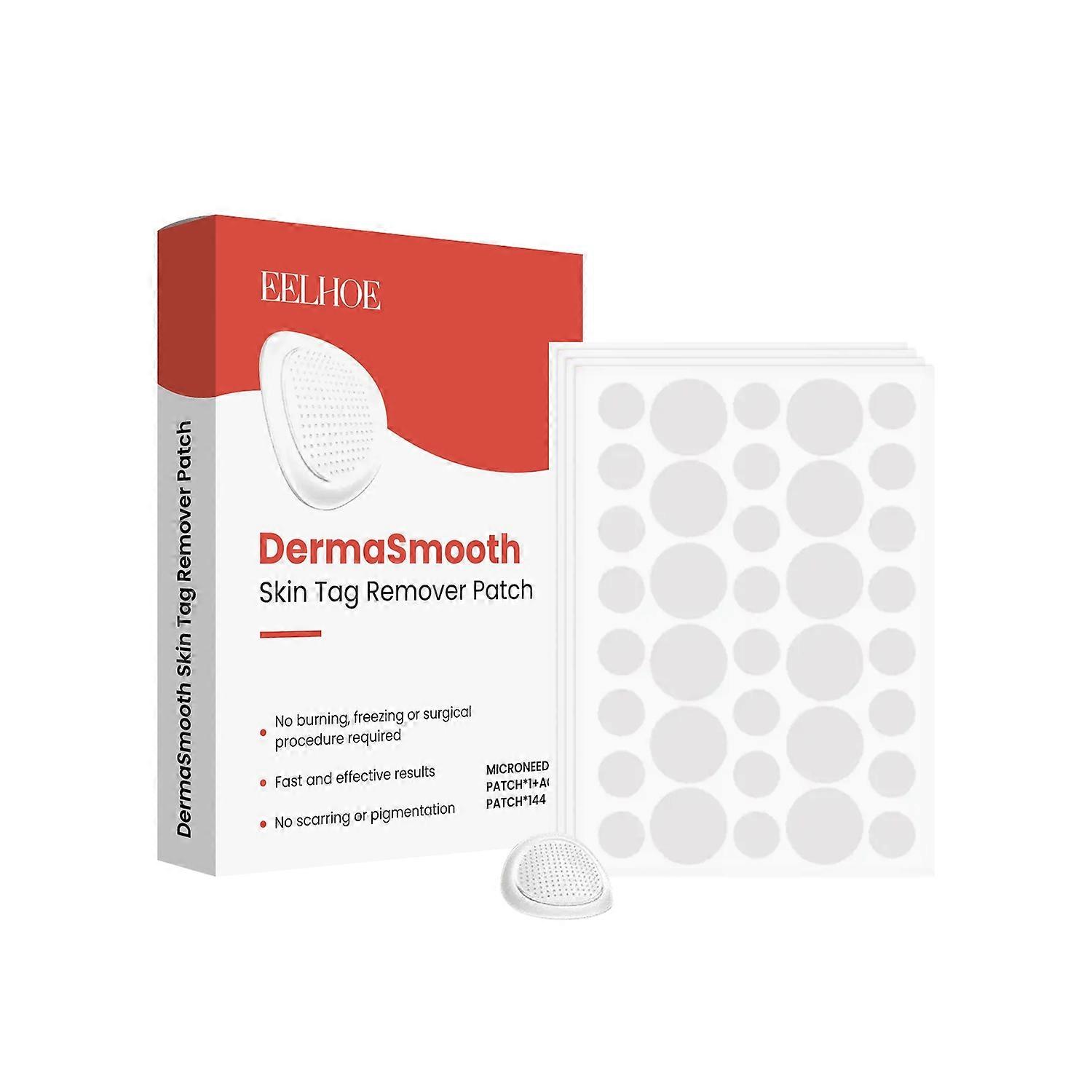 1-6x EELHOE 144PCS Derma Smooth Skin Tag Remover Patches Invisible Pimple Ace Patches for Face and S