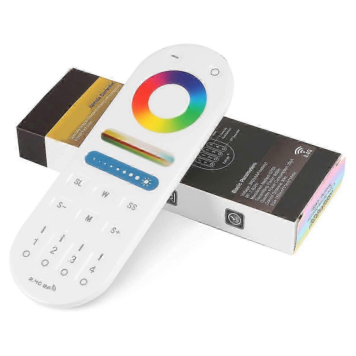 LM091 4-Zone 2.4G RF Remote Control Compatible with RGBW CCT RGB LED Dimming Controller Touch Screen 4 Channel