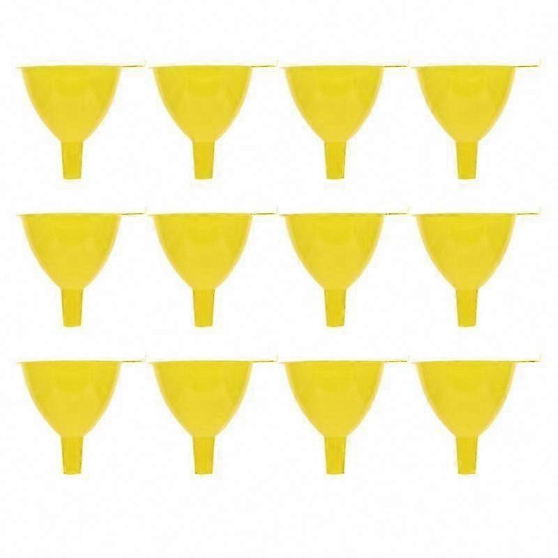 12 Pack 60mm Plastic Laboratory Adding Funnel, Triangular Funnel for Lab Use