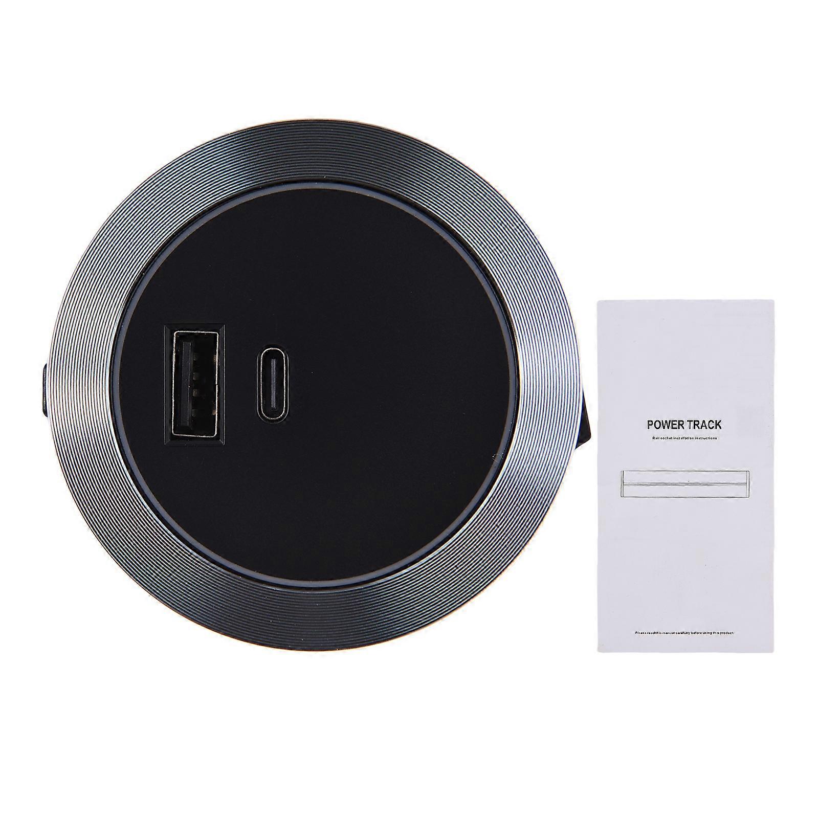 Track Adapter USB and Type C Socket Adapter Electric Rail Adapter