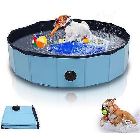 Dog Pool Pet Pool Gift Glue PVC+MDF Foldable Bath 8020CM